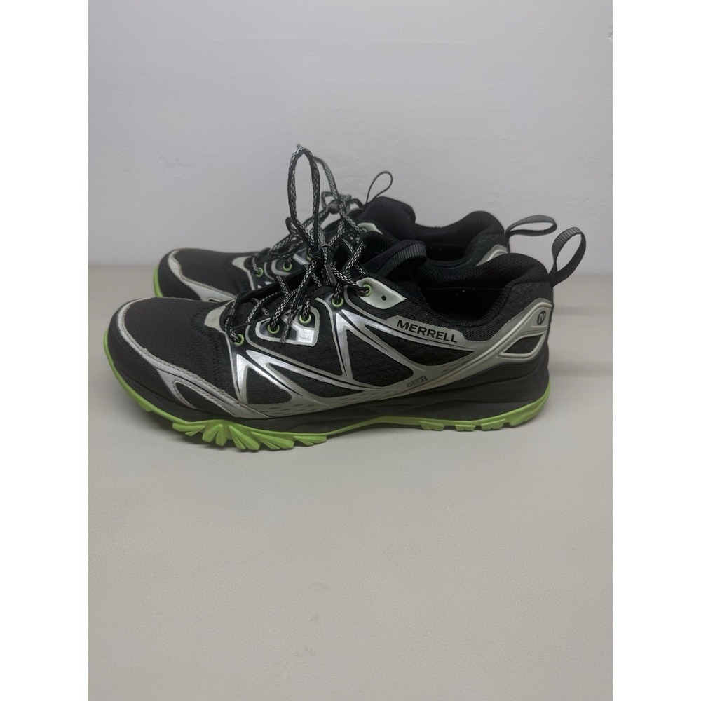 Men's Merrell Capra Bolt Waterproof Hiking Shoes Black Silver Mens Sz 13 - Picture 3 of 7